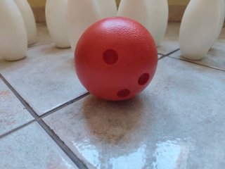 Gioco Bowling Bambini Plastica Rosso