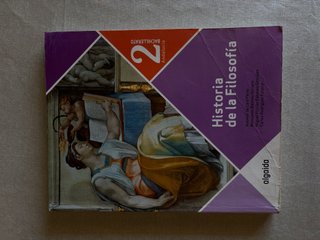 Historia de la filosofía, 2 Bachillerato