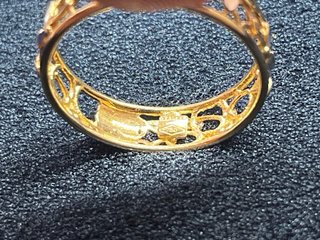 Anello in oro lavorato 750