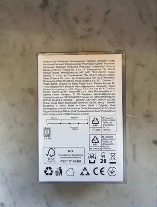 Luci autunno foglie d'acero a batteria 1.90mt