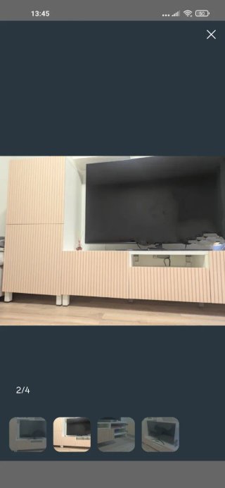 Mueble de comedor beige y negro