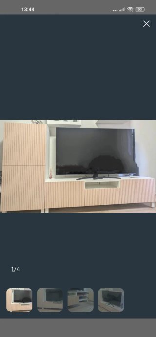 Mueble de comedor beige y negro