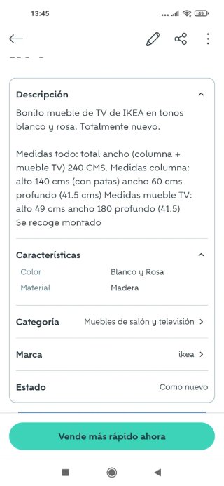 Mueble de comedor beige y negro