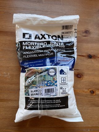 Mortero Junta Flexible Axton Blanco
