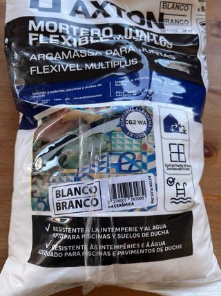 Mortero Junta Flexible Axton Blanco