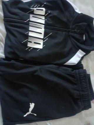 Conjunto Puma Chaqueta y Pantalón Negro