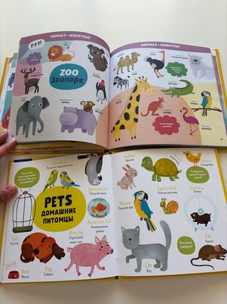Libros en inglés y ruso para niños