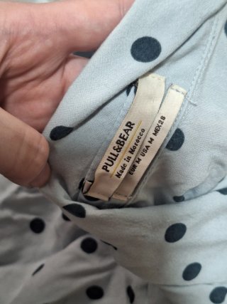Blusa de lunares azul