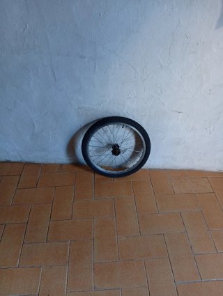 Rueda de bicicleta trasera