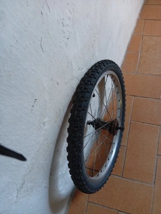 Rueda de bicicleta trasera