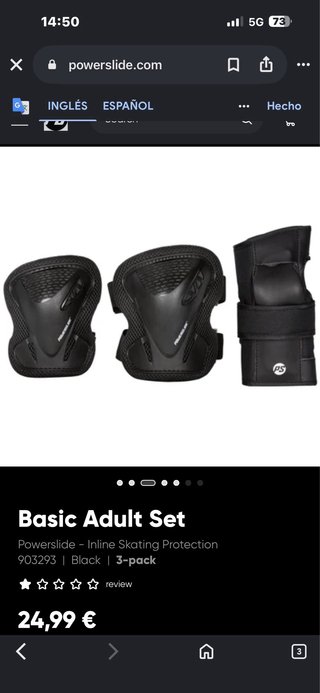 Protecciones Powerslide Patines (Rodilleras, Coder