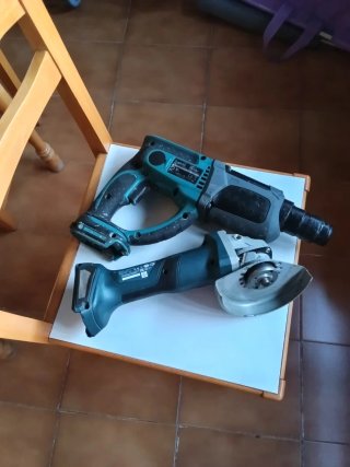 AMOLADORA BOSCH GWS 18V-7 TALADRO MAKITA PERCUTOR