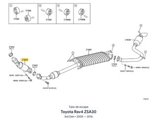 Catalizador Toyota RAV4 para regenerar/reciclar