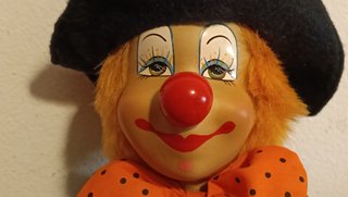 Cabeza de Payaso Sigris Cerámica Pintada a Mano