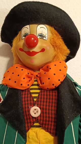 Cabeza de Payaso Sigris Cerámica Pintada a Mano