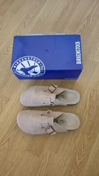 Zuecos Birkenstock Beige Talla 42