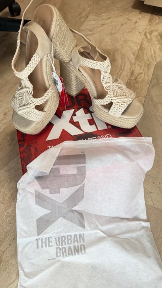 Cuñas Xti Macramé Beige