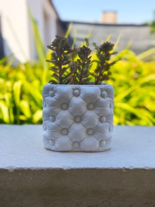 Vaso Capitonê Branco