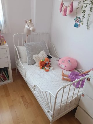 Cama infantil IKEA MINNEN blanca
