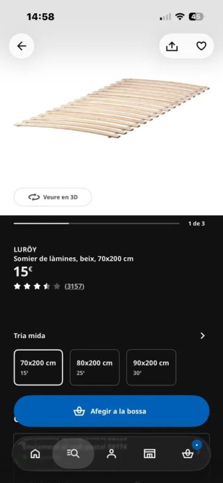 Cama infantil IKEA MINNEN blanca