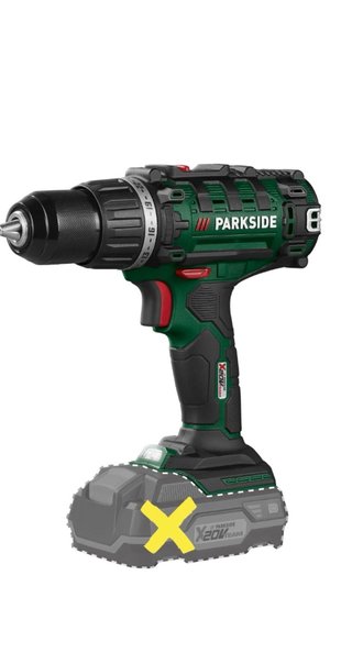 Trapano Avvitatore Parkside 20V PABS 20-Li