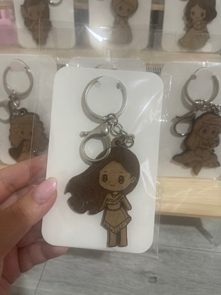 Pack Llaveros Princesas Disney Madera