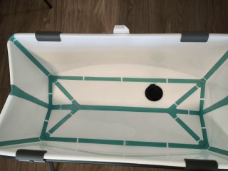 Bañera Stokke Flexible Bath con asiento