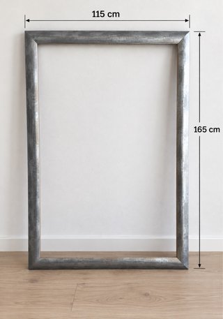 Marco decorativo plateado 115x165 cm
