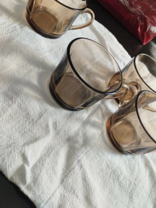 Juego de 4 Tazas de Café Vintage