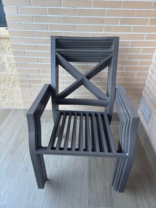 Conjunto mesa y 6 sillones exterior