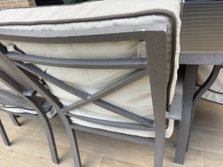 Conjunto mesa y 6 sillones exterior