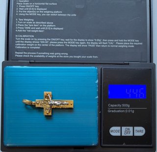 Colgante Crucifijo estilo Versace Oro Italiano 18k