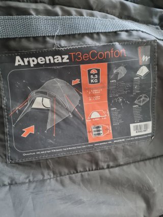 Tienda de campaña Arpenaz T3eConfort