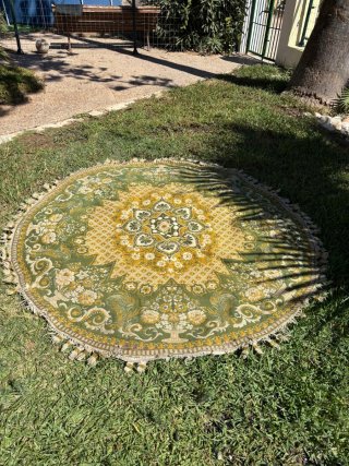 Alfombra redonda de lana