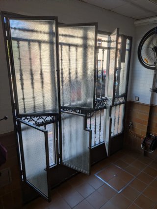 Cancela y puerta de forja