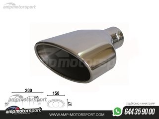 COLA DE ESCAPE TIPO RS4 LADO DERECHO