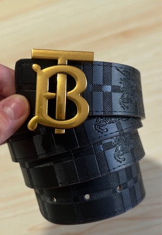 Cintura Burberry Beige/Oro con Logo TB