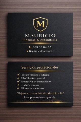 Servicios de pintura y albañilería