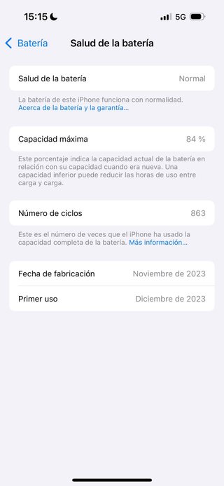 iPhone 15 Pro 128GB Titanio Nero