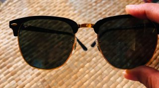 Gafas de sol Ray-Ban Clubmaster Negro/Dorado