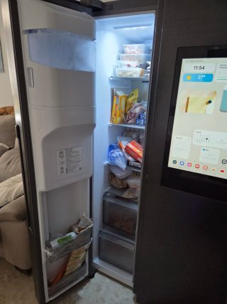 Frigorífico Samsung con pantalla