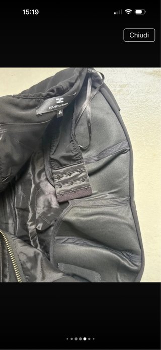Abito Elisabetta Franchi nero taglia 44