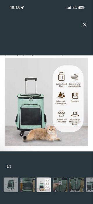 Mochila transportín para mascotas con ruedas
