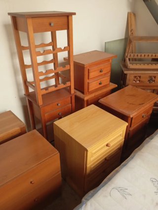 Mesitas de noche de madera