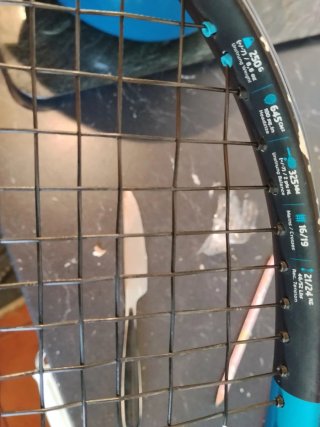 Raqueta de tenis de fibra