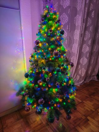 Árbol de Navidad 180 cm con adornos
