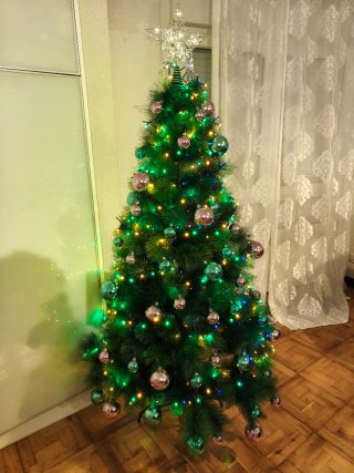 Árbol de Navidad 180 cm con adornos