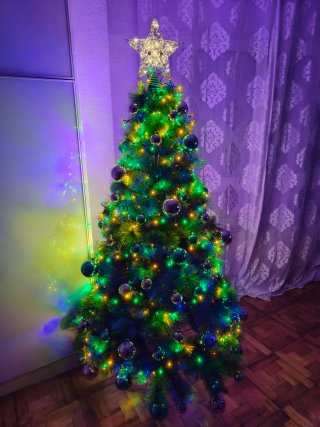 Árbol de Navidad 180 cm con adornos