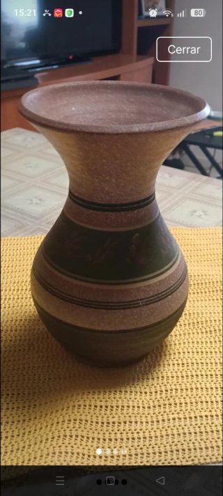 Jarrón vintage de cerámica