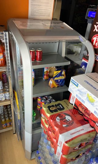 Nevera expositora refrigerada vertical